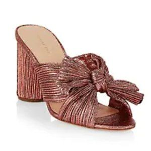Loeffler Randall Penny Knotted Candy Stripe Mules